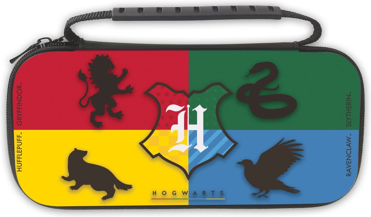 Freaks and Geeks Harry Potter - Console Hoes - XL Hoes Geschikt voor Nintendo Switch/OLED - 4 Huizen