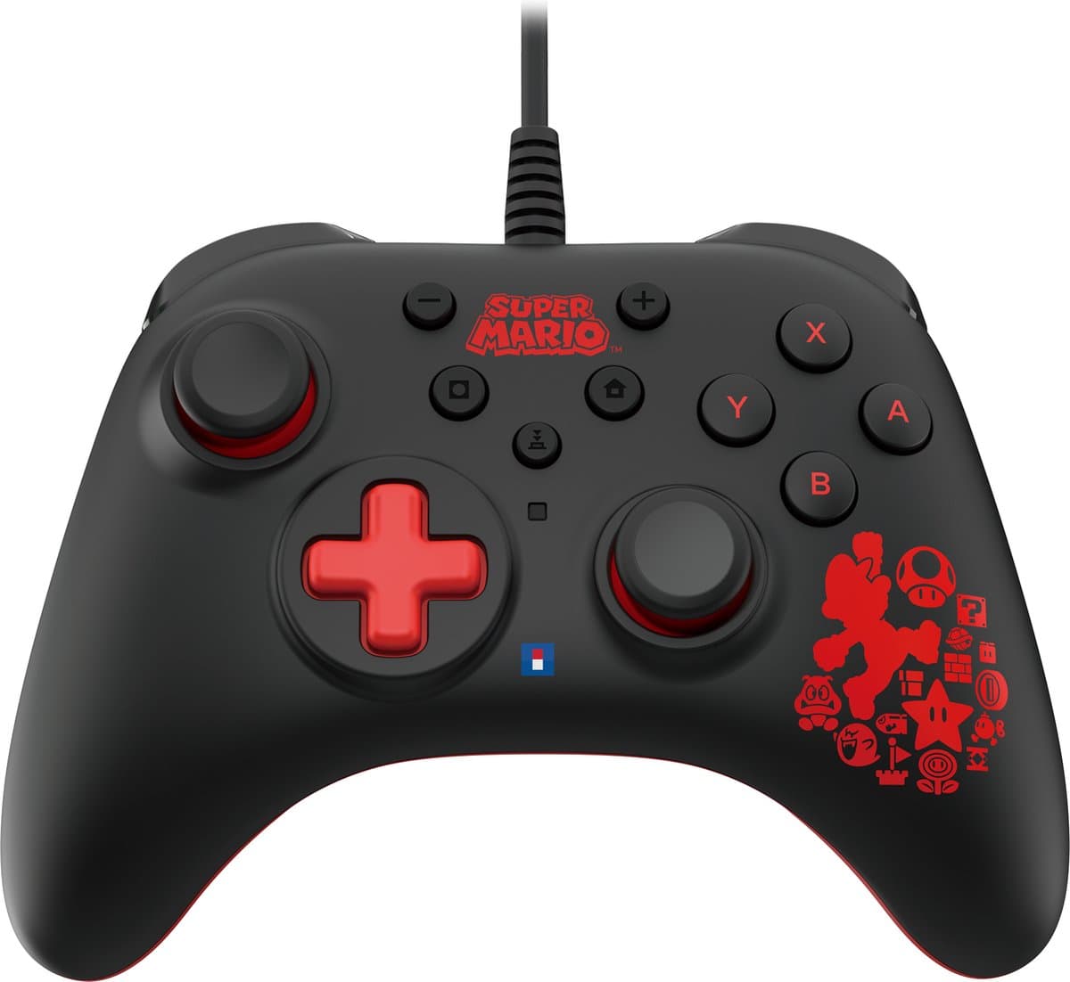 HORI - HORIPAD Turbo Wired Controller voor Nintendo Switch - Mario - Officieel gelicentieerd door Nintendo