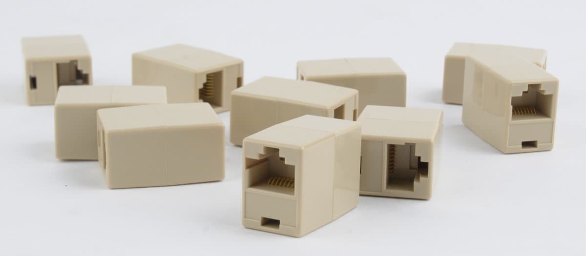 Gembird TA-350/10 kabeladapter/verloopstukje 8P8C RJ-45 Beige