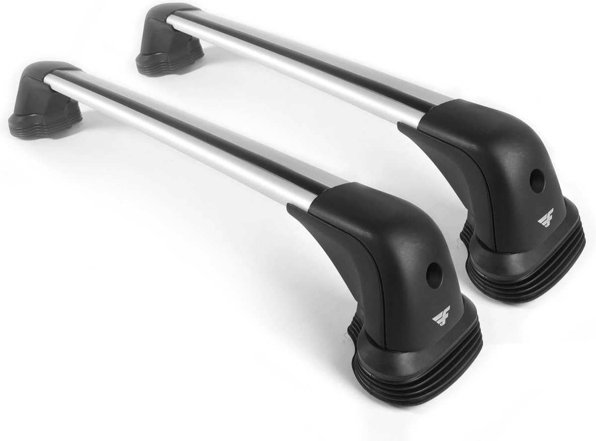 Dakdragers geschikt voor de Fiat Idea 2003 t/m 2012 met fixpoints - Aluminium - Hoog laadvermogen 100kg - Wingbar Grijs - Merk Farad