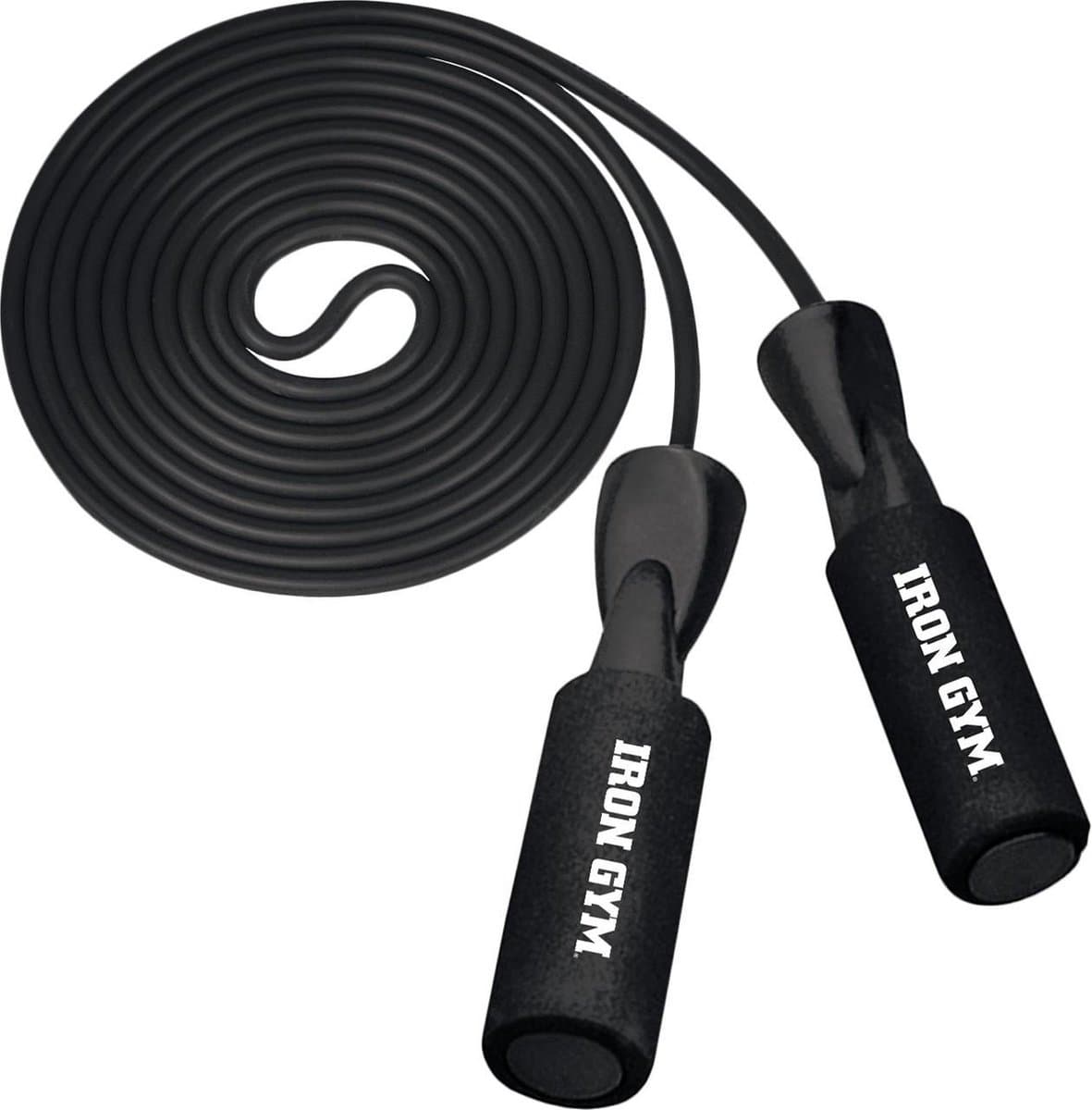 Iron Gym Speed Rope Nylon Zwart - Springtouw - Fitnessaccessoire