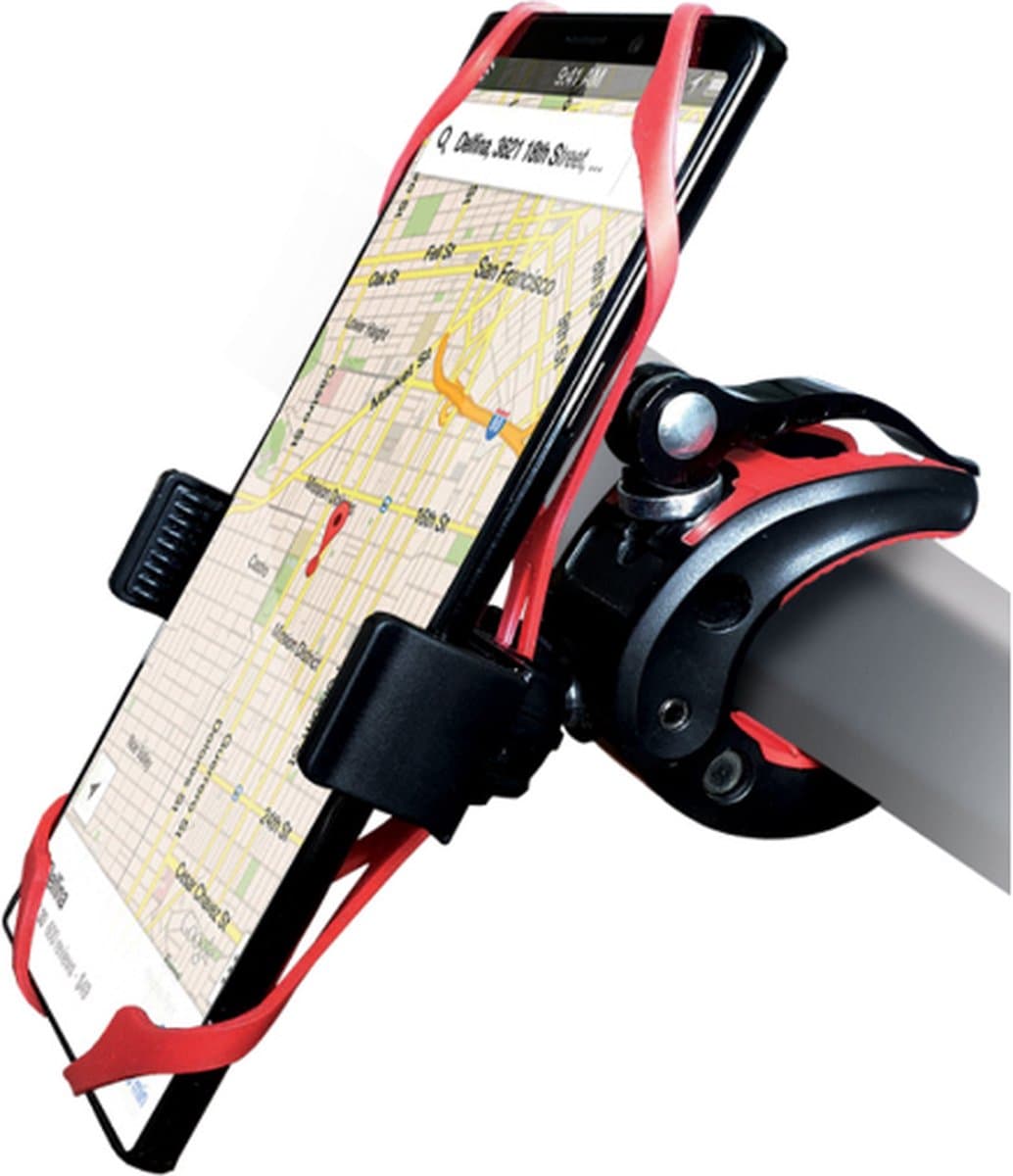 Rebeltec - Telefoonhouder - Houder voor fiets - Zwart
