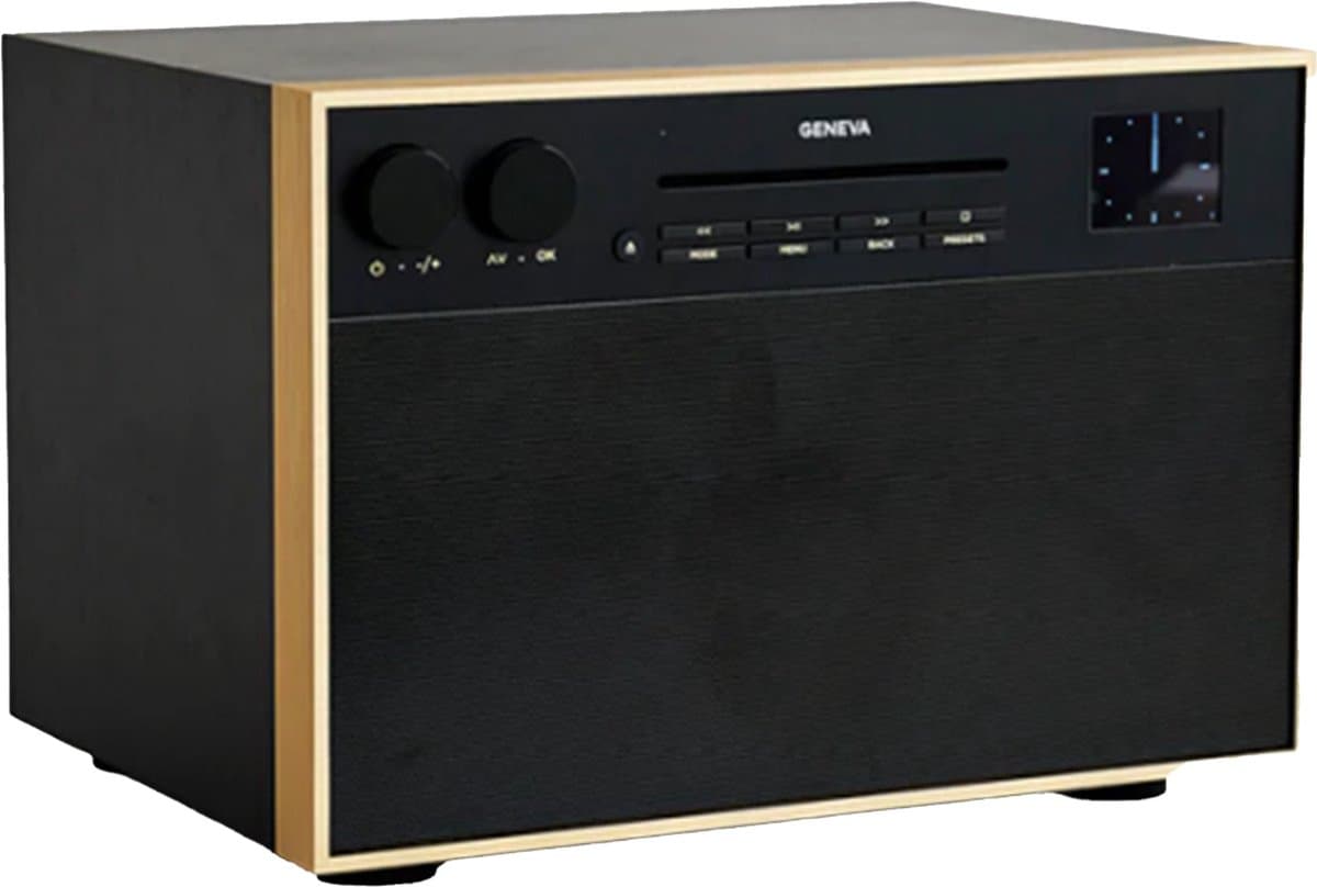Geneva: DeCon M DAB + / FM-radio en CD-speler - Zwart/messing
