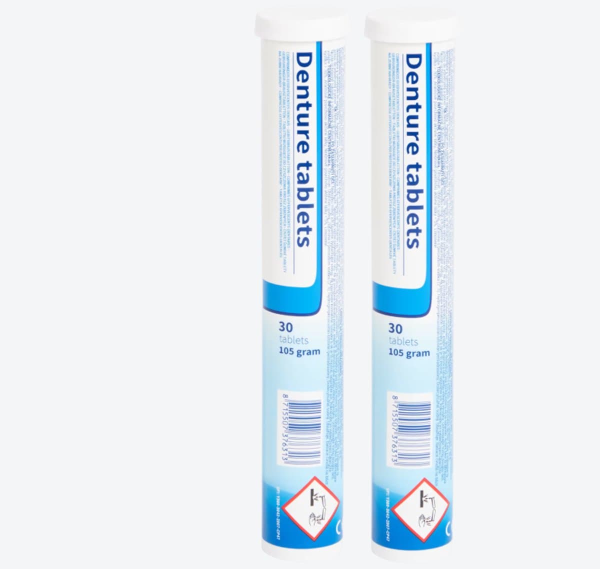 Gebitsbruistabletten - Denture tablets - 2 x 30 Stuks