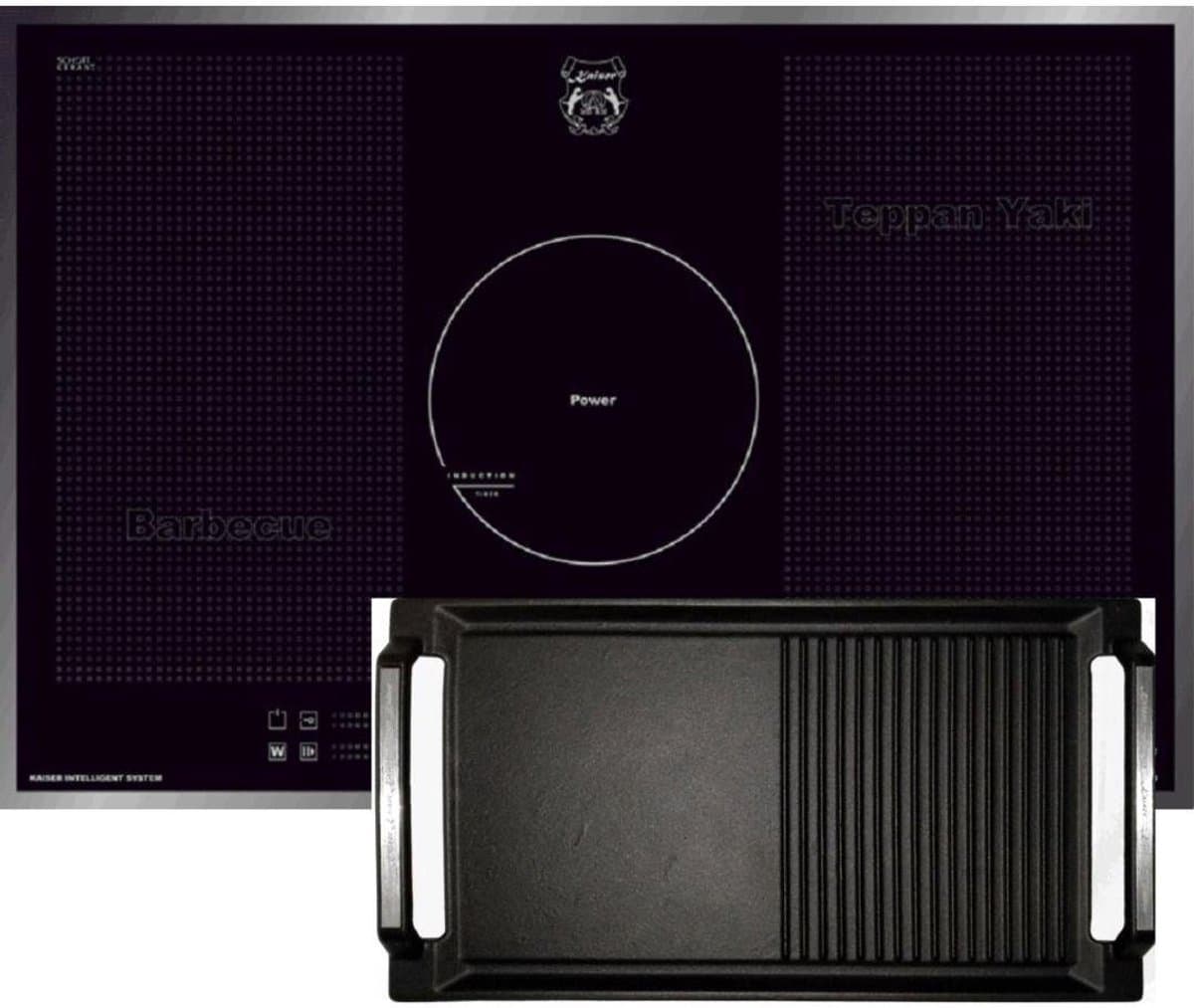 KAISER INBOW inductiekookplaat / KCT 777 FI La Perle+Grillplaat, Inductiekookplaat 77 cm