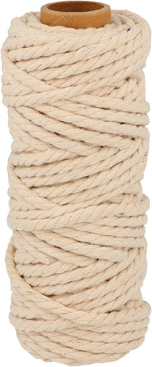 Ecru katoenen koord 25 m x 6 mm - Artemio