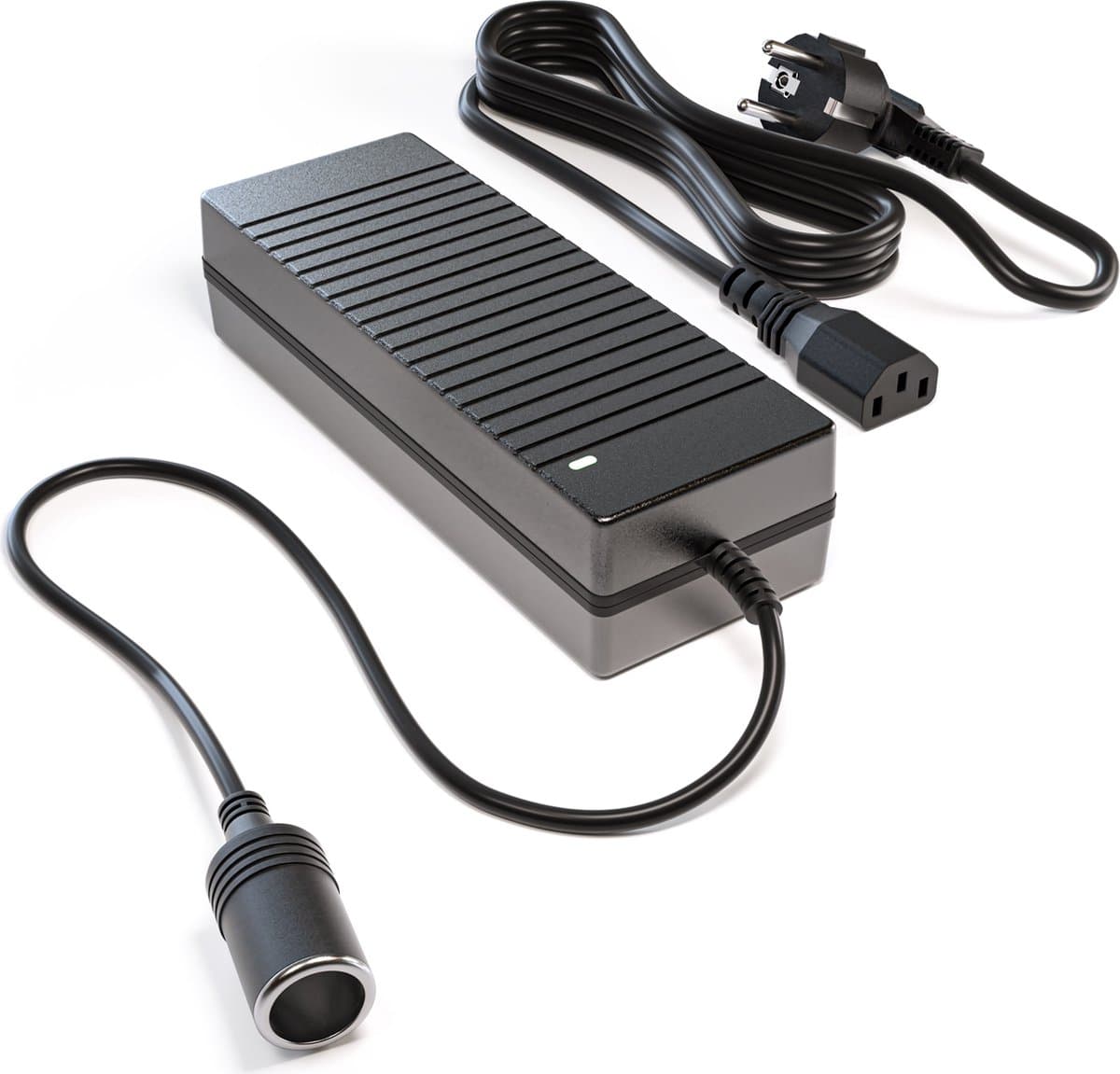 GO SOLID! ® Auto-voedingsadapter, spanningsomvormer 230V naar 12V (120W)