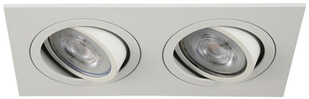 LED inbouwspot Timothy -Dubbel Wit -Warm Wit -Dimbaar -3W -Philips LED