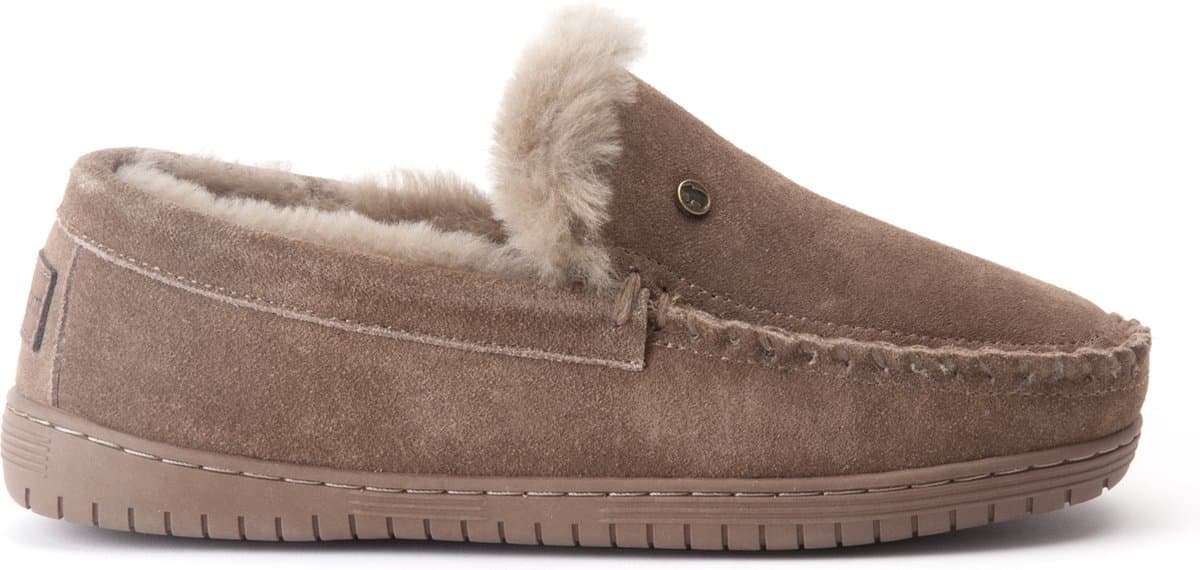 Warmbat Grizzly Suede Heren Sloffen - Mud