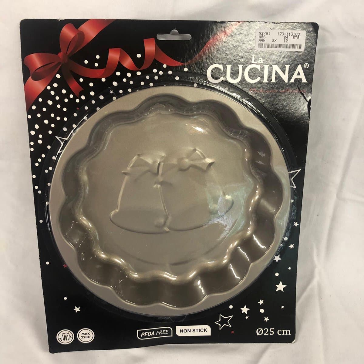 La Cucina cakevorm - kerstklokken - 27 cm