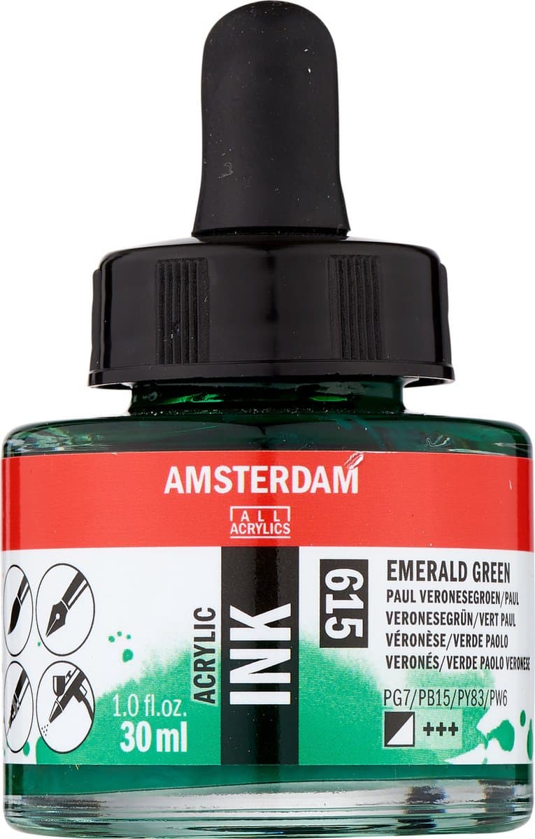 Amsterdam Acrylic Ink Fles 30 ml Paul Veronesegroen 615