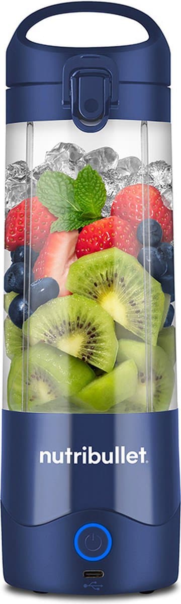 Nutribullet Portable - Draagbare Blender To Go - Oplaadbare Blender - Mini Blender On The Go - Draadloos - Donkerblauw