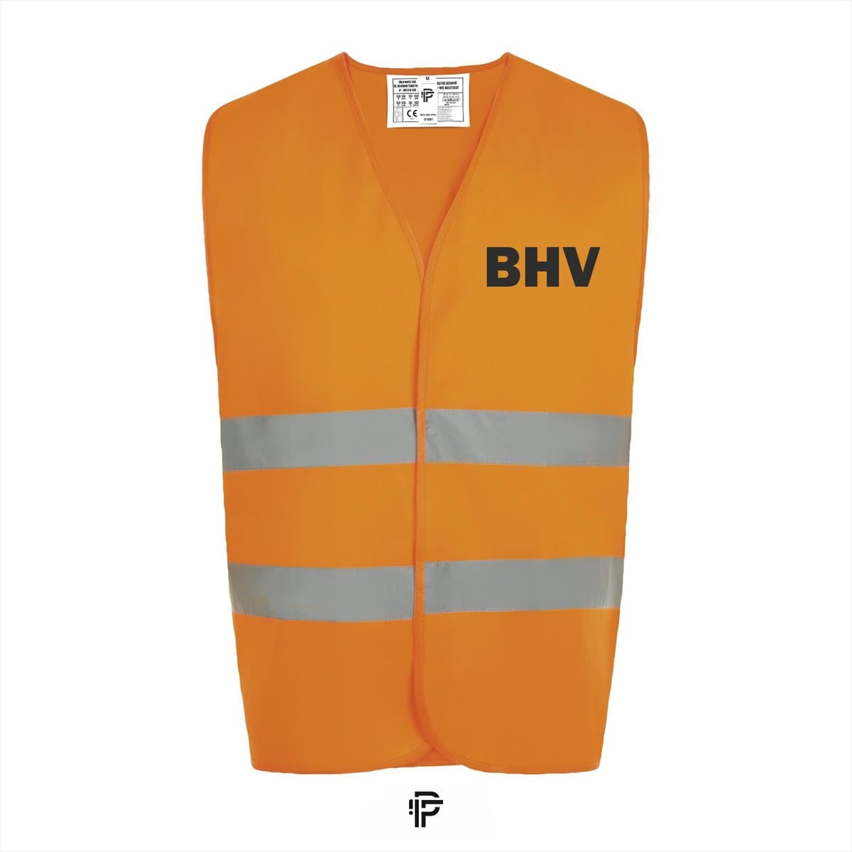 Veiligheidshesje BHV - Fluo Oranje - Maat S - Tekst zwart - Veiligheidshesje voor Volwassenen – Veiligheidsvest - Oranje Hesjes