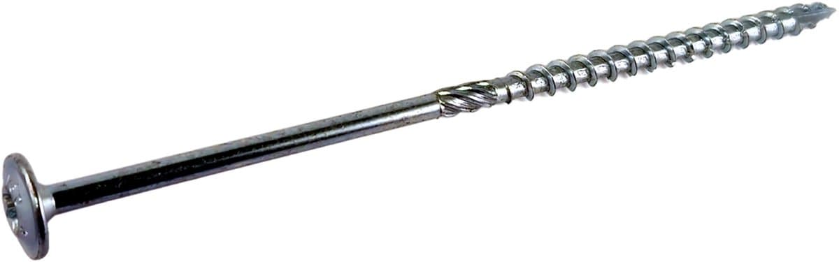 Tellerkop houtbouwschroeven 8,0 x 220/100 - Torx 40, verzinkt staal