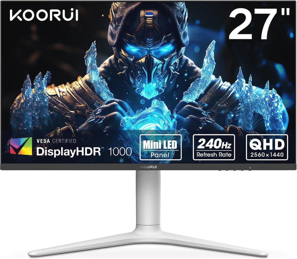 Gaming Monitor 27 inch, 240Hz, QHD, 1ms, Mini LED, Adaptive Sync, HDR 1000, Eye Care