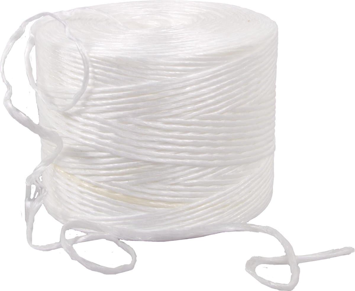 Kortpack - Polypack touw - 1 draads touw - 1600m per bol - Wit - Voor binnen & buiten gebruik - (030.0010)
