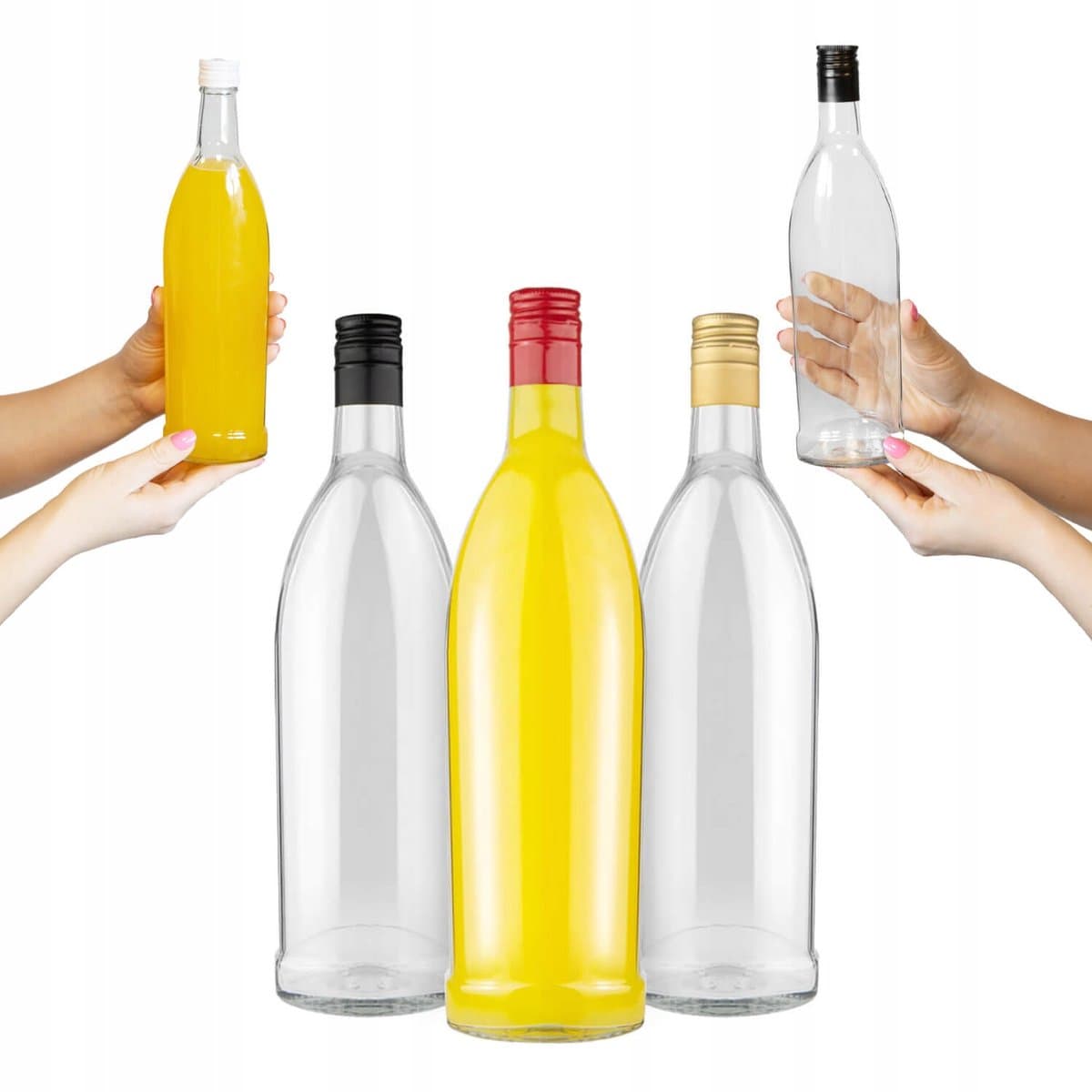 Bimberek Iskra - Glazen Fles - 500ml - Voor Alcohol, Sappen - Hoge Kwaliteit Glas