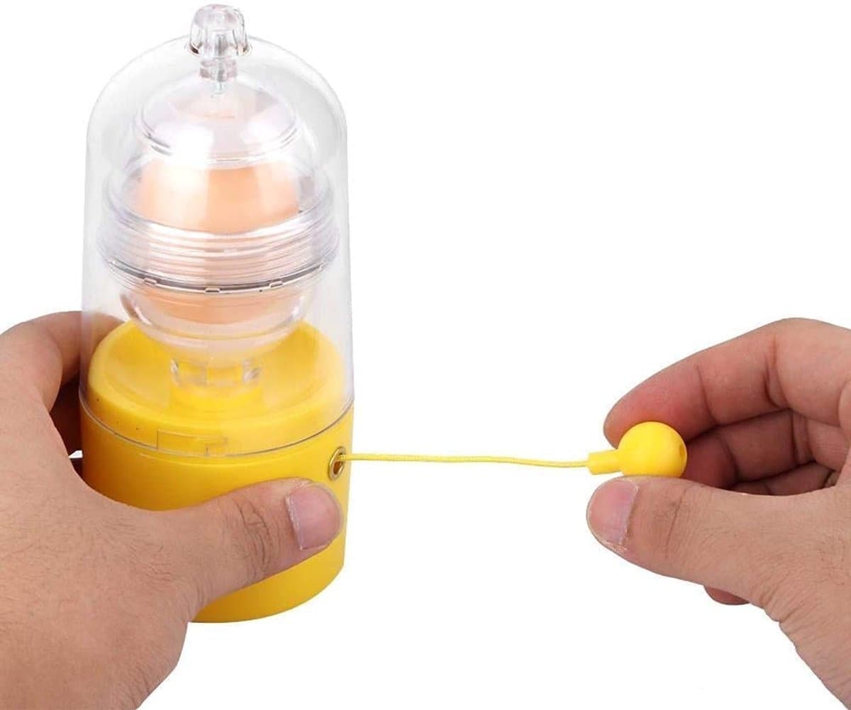 Dailygoods- Eiermaker Handbediend - Eierroerder - Eigeel/Wit Mengbal - Vaatwasmachinebestendig - Eenvoudig te Monteren - Hoge Slijtvaste Kwaliteit - Eierklopper