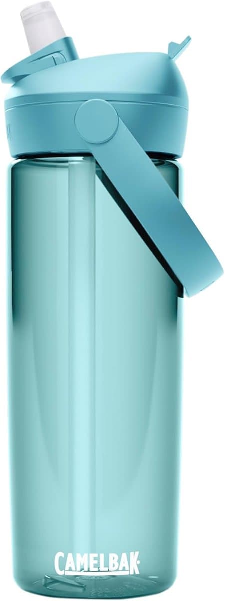 Drinkfles met Rietje - Waterfles Herbruikbaar - Sport en Buiten - Gemakkelijk Draagbaar - 600 ml - Blauw