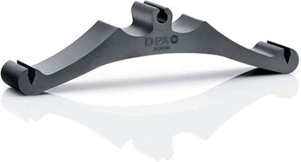Dubbele Bass Houder - Microfoon Klem - Muziek Maken - Onder de brug - 12.5 cm - Zwart