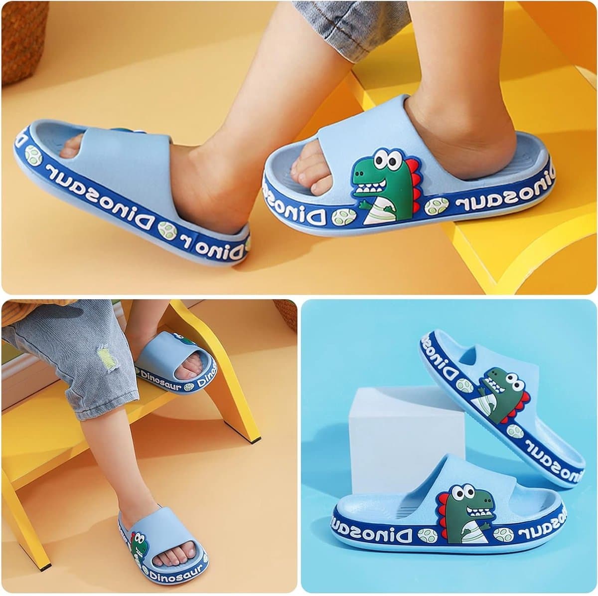 Zwemslippers voor Kinderen - Antislip Bad- en Douche Slippers voor Jongens en Meisjes - Ideaal voor Zwembaden en Stranden, Maat 24-35