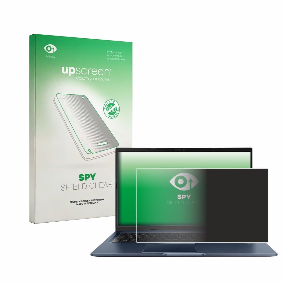 upscreen - privacy screenprotector voor ASUS Vivobook 15 M1502YA - Folie Beschermfolie Blauwlichtfilter