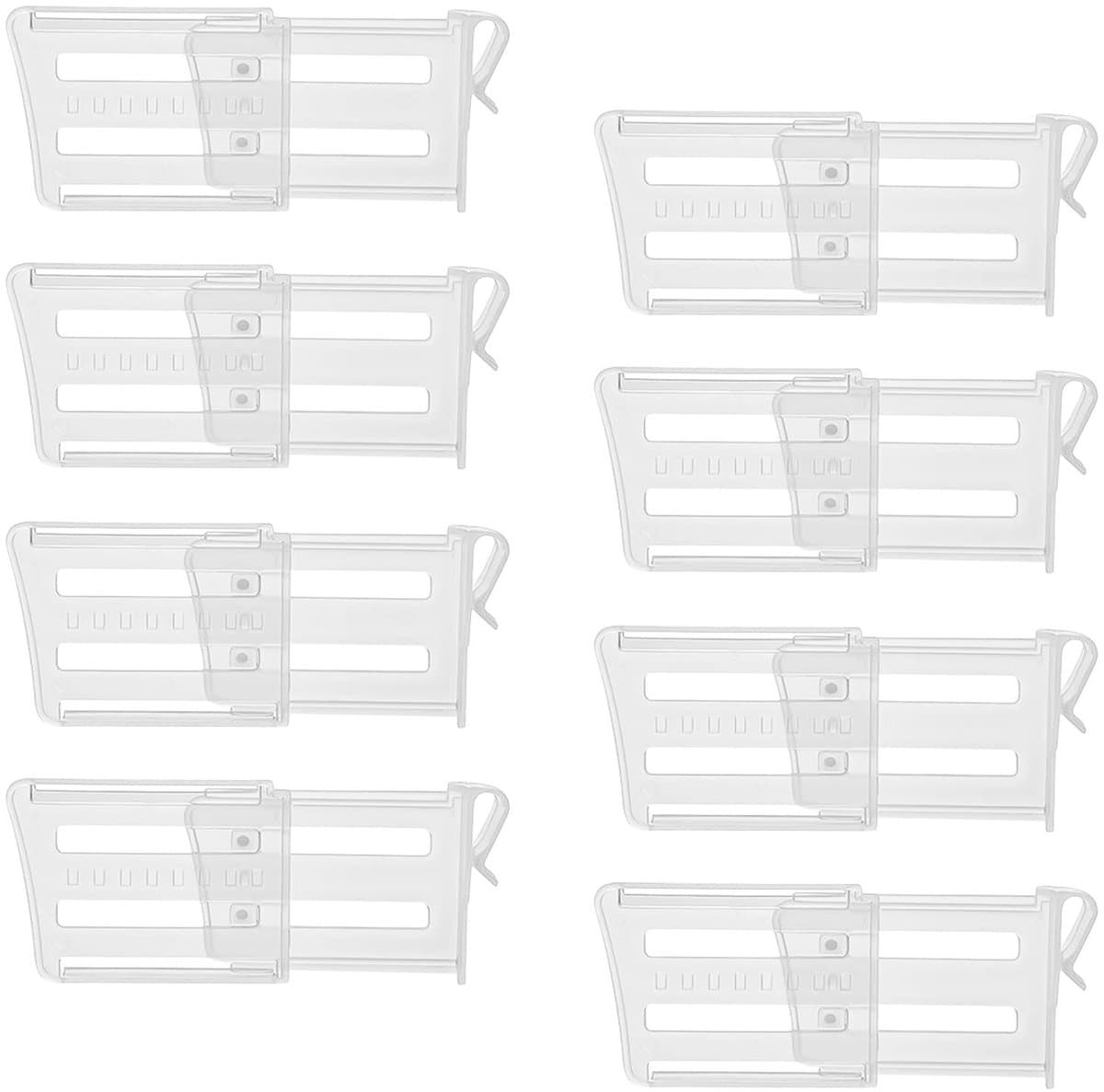 MTTProducts - Fridge Organizer - 8 Pcs Fridge Space Allocator - Transparant Design - Koelkast Scheidingswanden - Ideaal voor Eieren en Fruit - Geschikt...