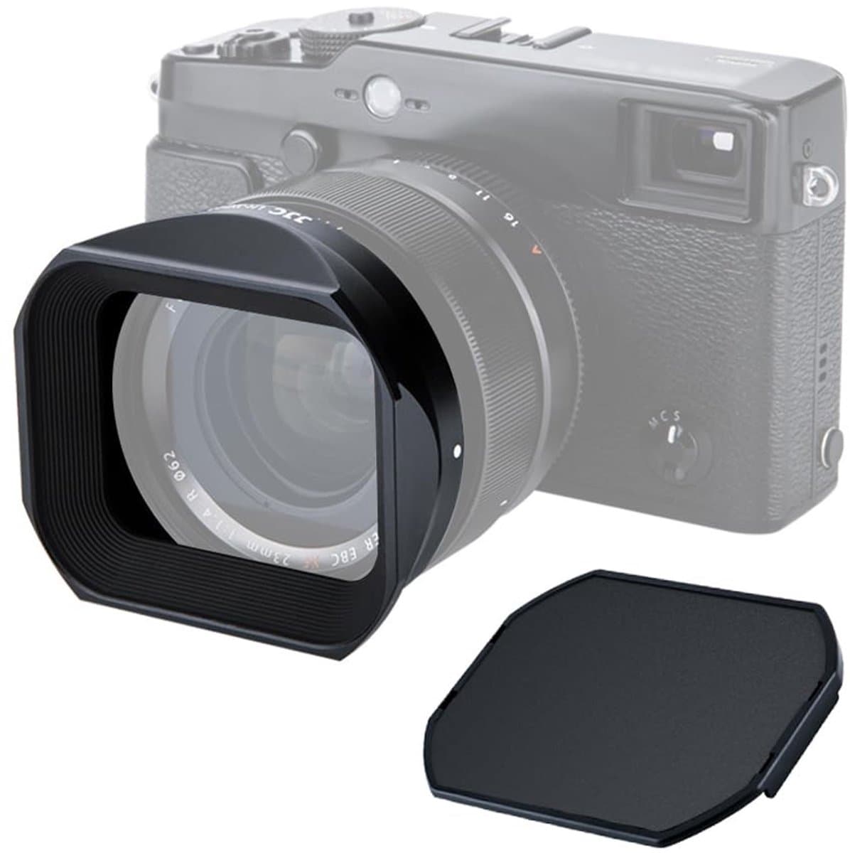 Dailygoody - Zwarte Lens & Hood Cap Kit - Lenskap voor XF 23mm en 56mm R - Bescherming tegen strooilicht - Zwart - Vervangt LH-XF23 - Geschikt voo...