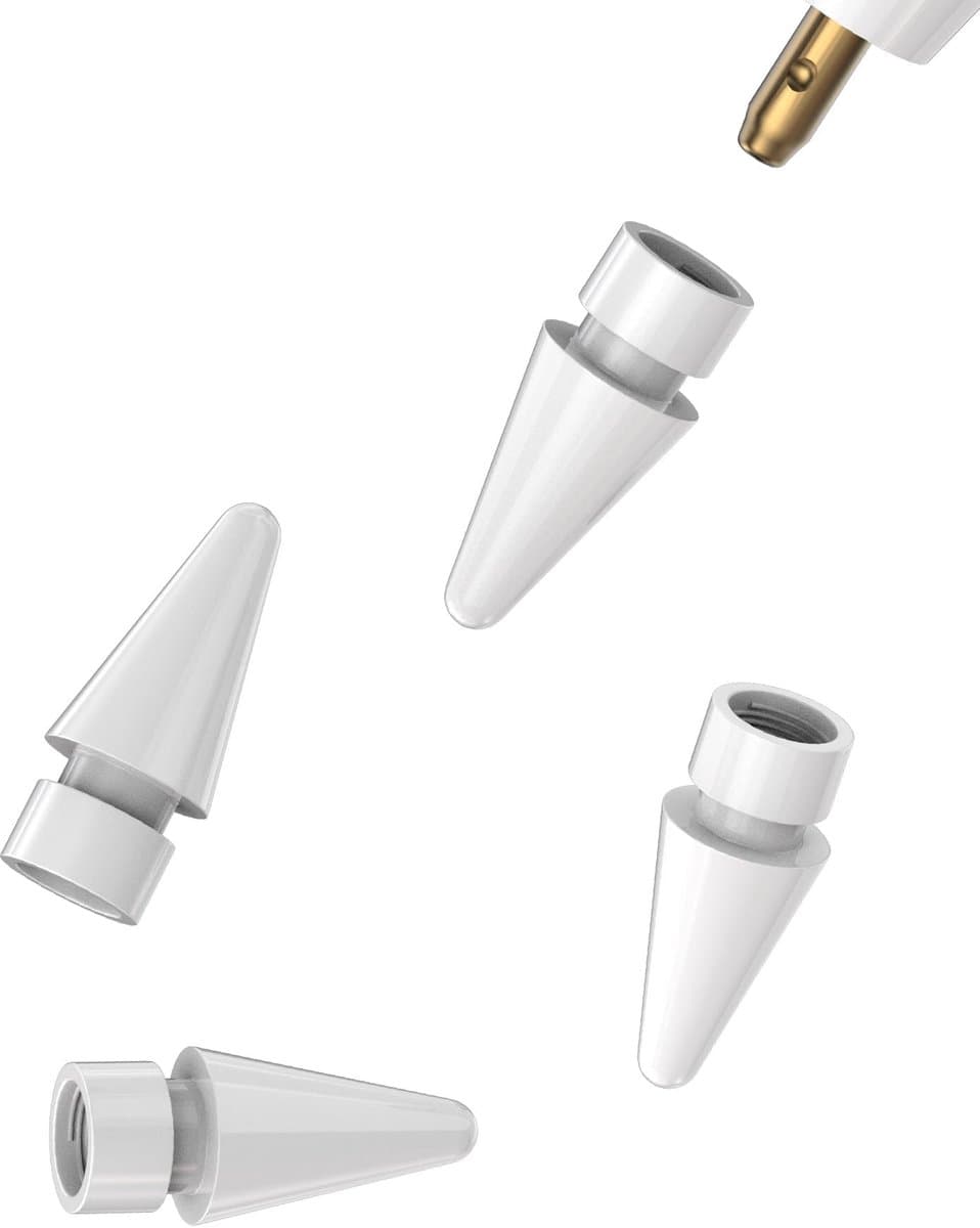 Dailygoody - Apple Pencil Tips - Alternatieve Penpunten - Geschikt voor iPad en iPad Air - Precise Schrijven - 4-pack - Voor Creatief Gebruik - Zwart