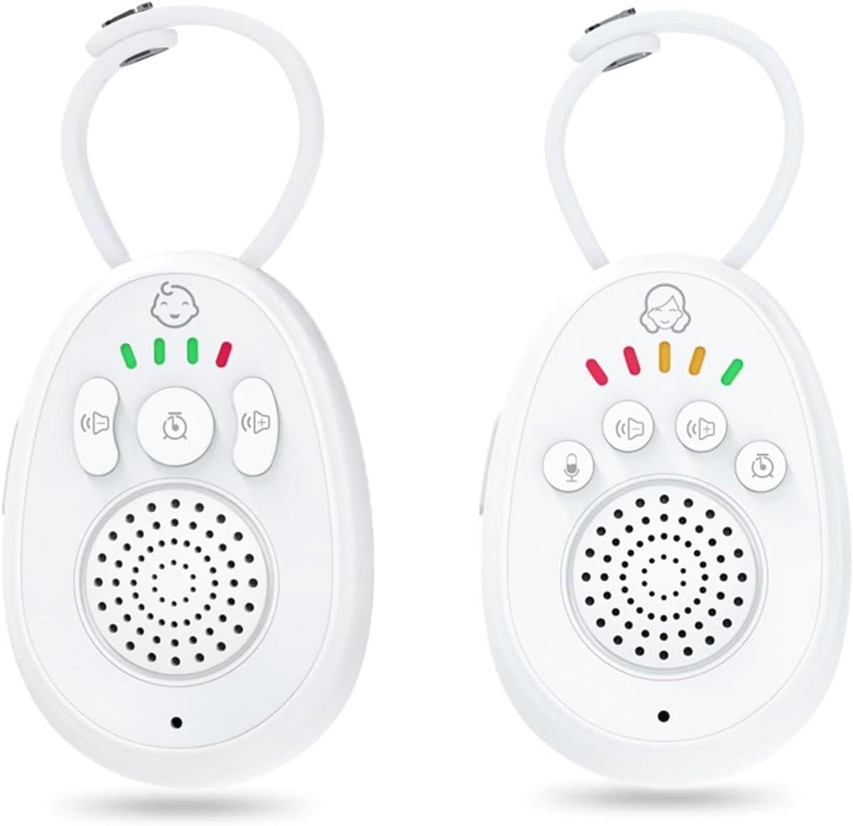 Babyfoon Audio - Oudermonitor Kind - Baby Bewaken - Twee Weg Communicatie - 300 Meter Bereik - Wit
