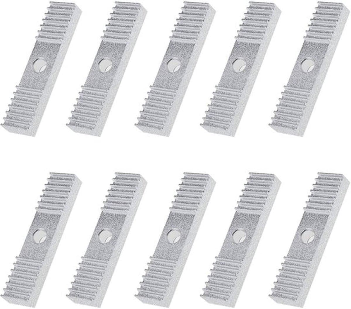 10 stuks Timing Belt Aluminium Tandwiel Klem Bevestigingsblok GT2 Tandwiel Klem Bevestigingsblok voor 3D Printer 9mmx40mm