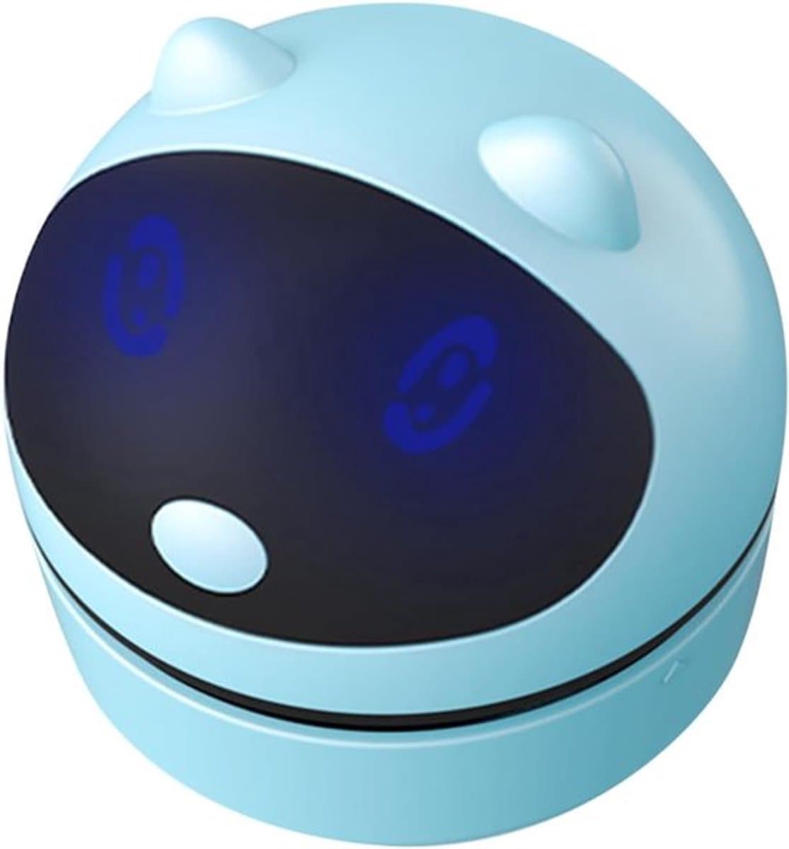 Stofzuiger - Schattig robotontwerp - Tafelmodel stofzuiger - Draadloos en USB-oplaadbaar - Compact en lichtgewicht (Blauw)