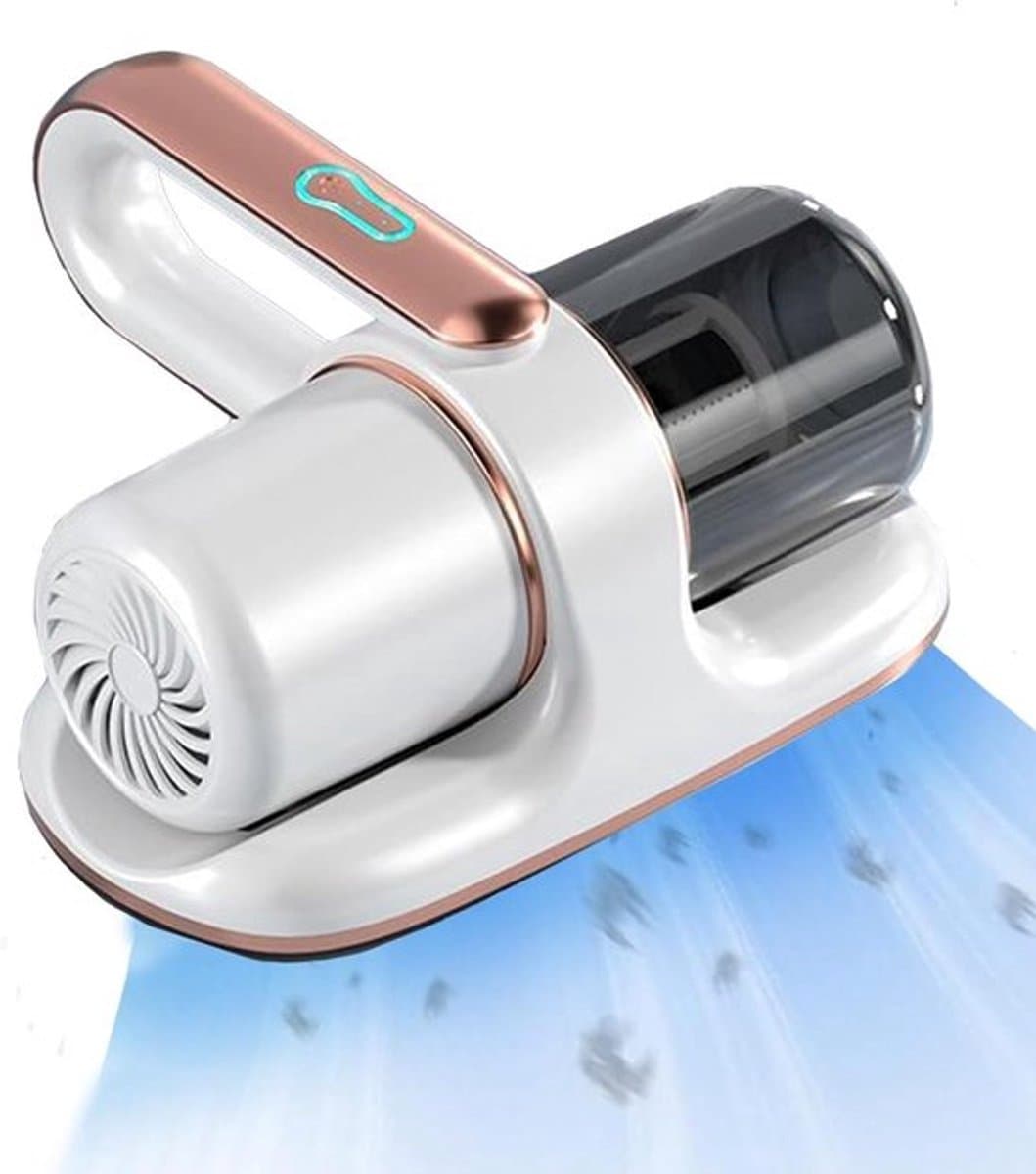 Mijtstofzuiger voor matrassen, 13 kPa zuigkracht, met UV-licht, HEPA-filter - vernietigt 99,99% van alle mijten