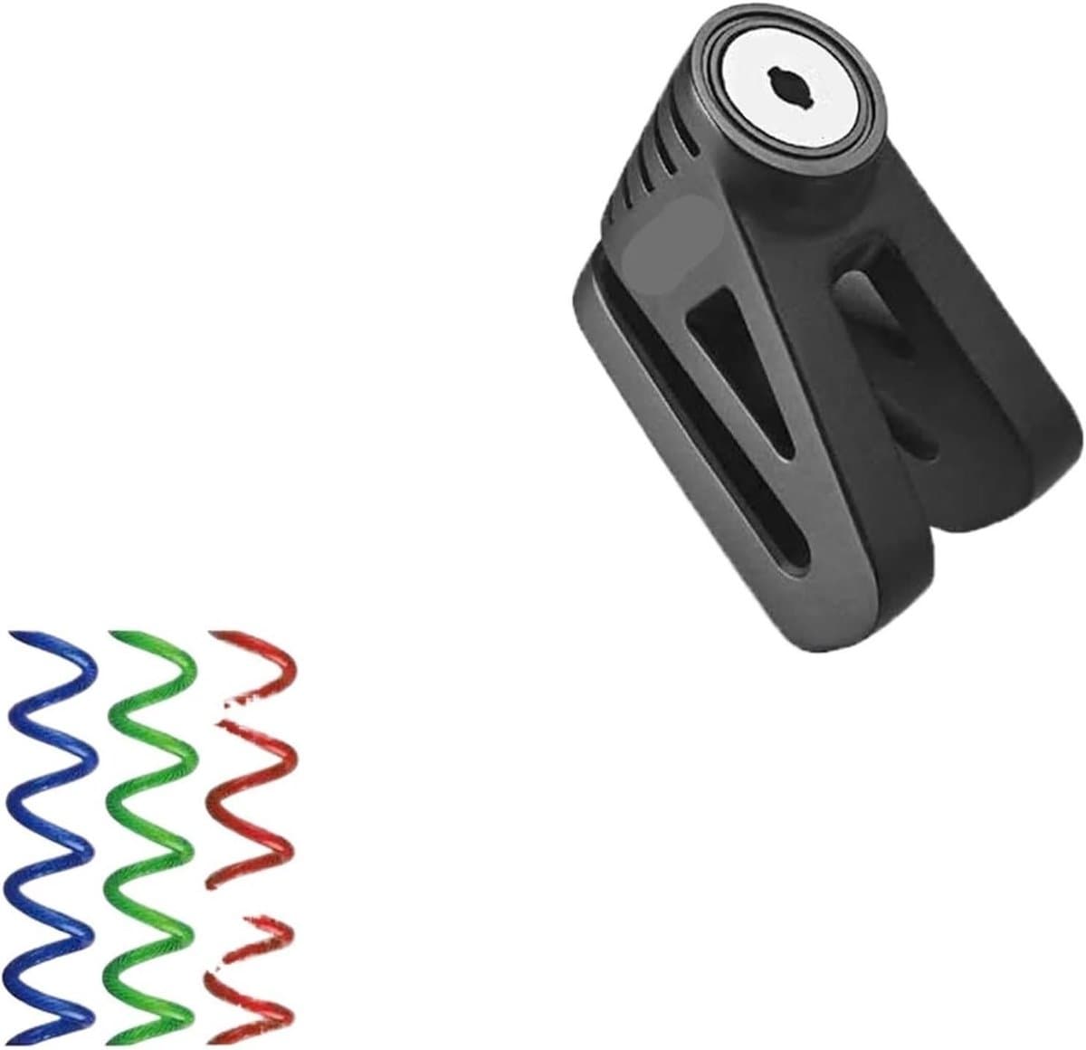 Motorslot Schijfrem - Scooter Beveiliging - Voertuig Beveiligen - Uniek Slotcilinderontwerp - 10x10x10 mm - Zwart