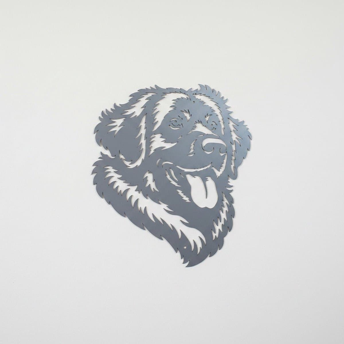Metalen Hond - Leonberger 2 - Tuinprikker Cortenstaal