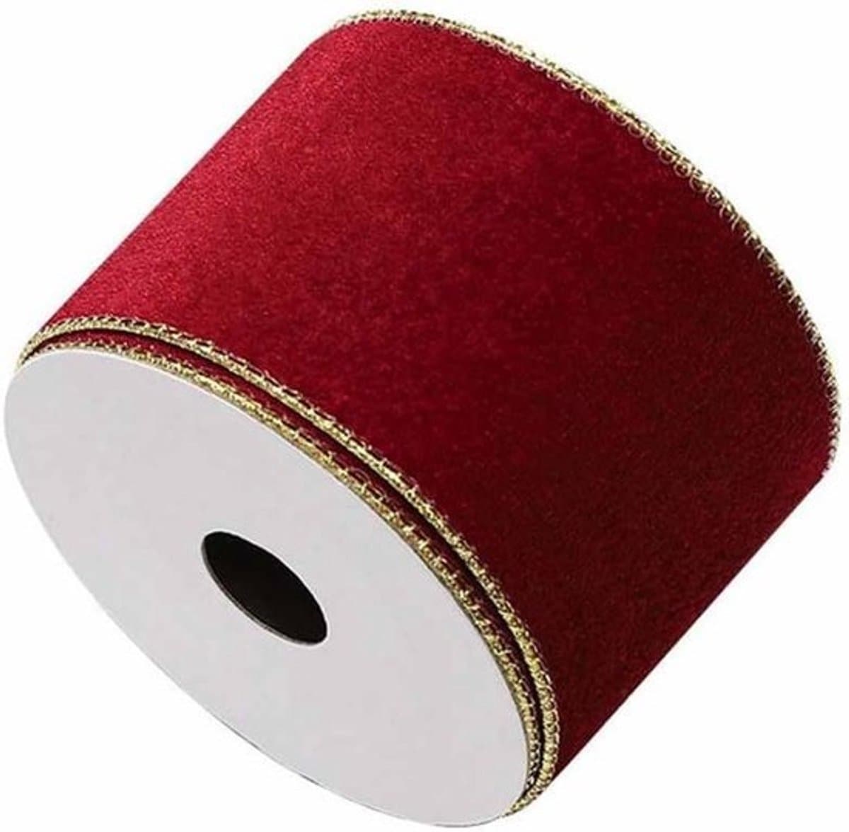 Luxe velvet lint 6.3 cm breed - 9 meter per rol voor knutselen en decoratie