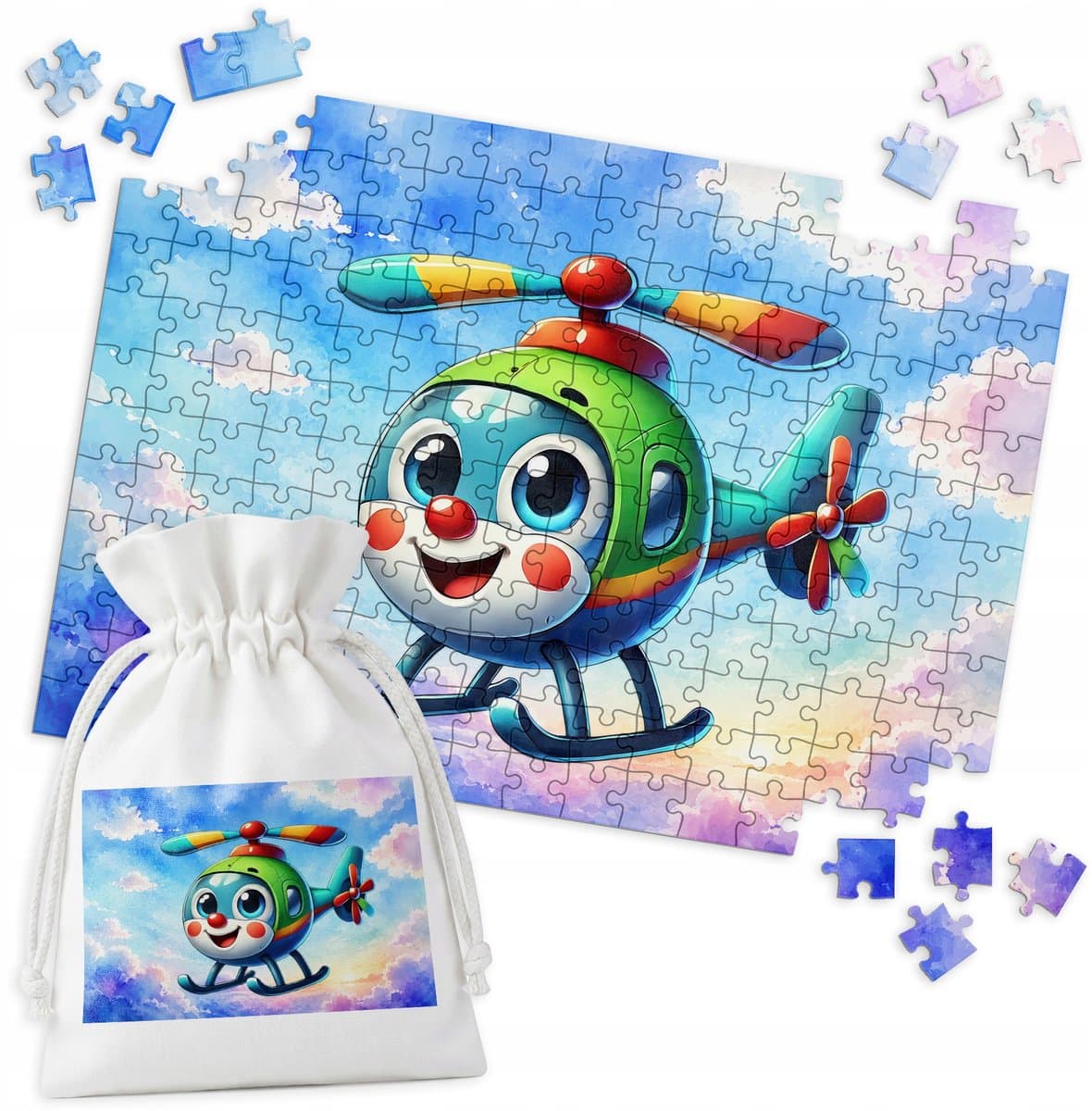 Helikopter Puzzel - 192 Stuk - Leuk voor Gezin & Kinderen