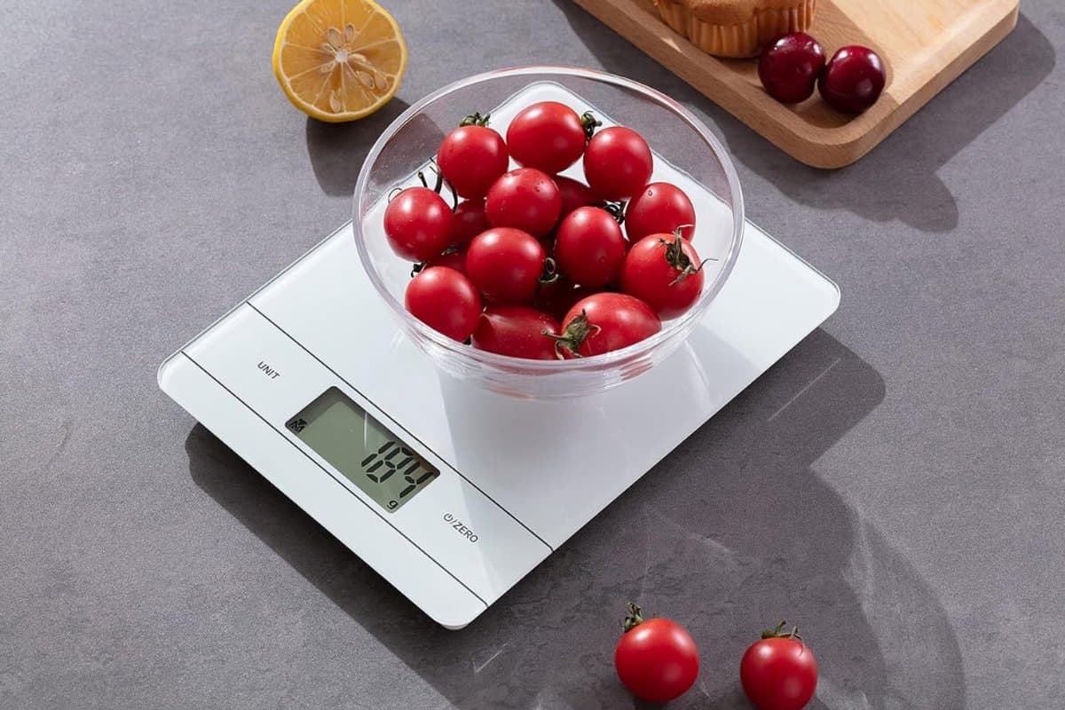 Kavo Weegschaal Keuken - Weegschaal - Precisie Weegschaal - Wit - 21cm x 16cm x 2cm
