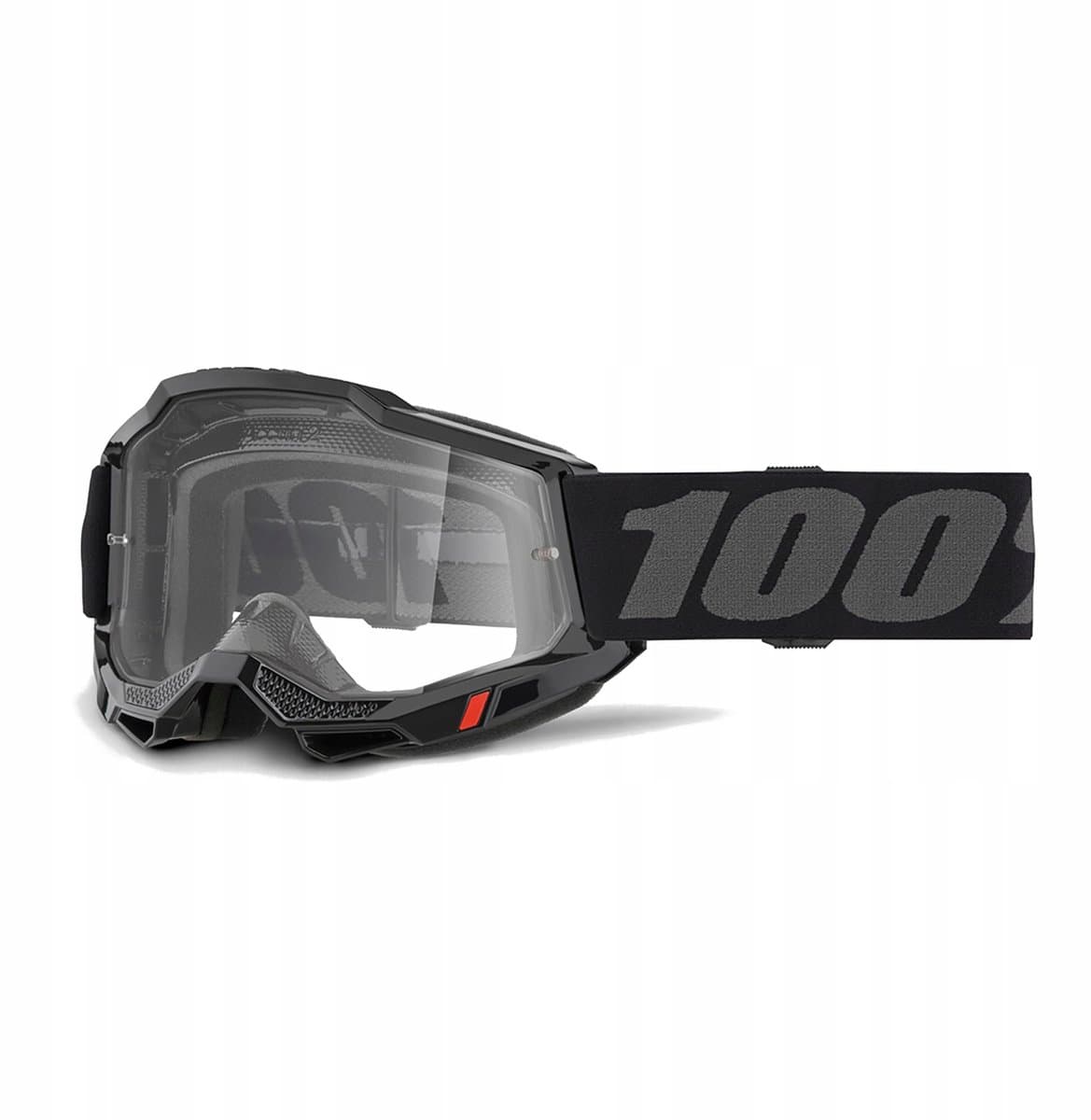 100% Accuri 2 crossbril - zwart frame, helder vizier