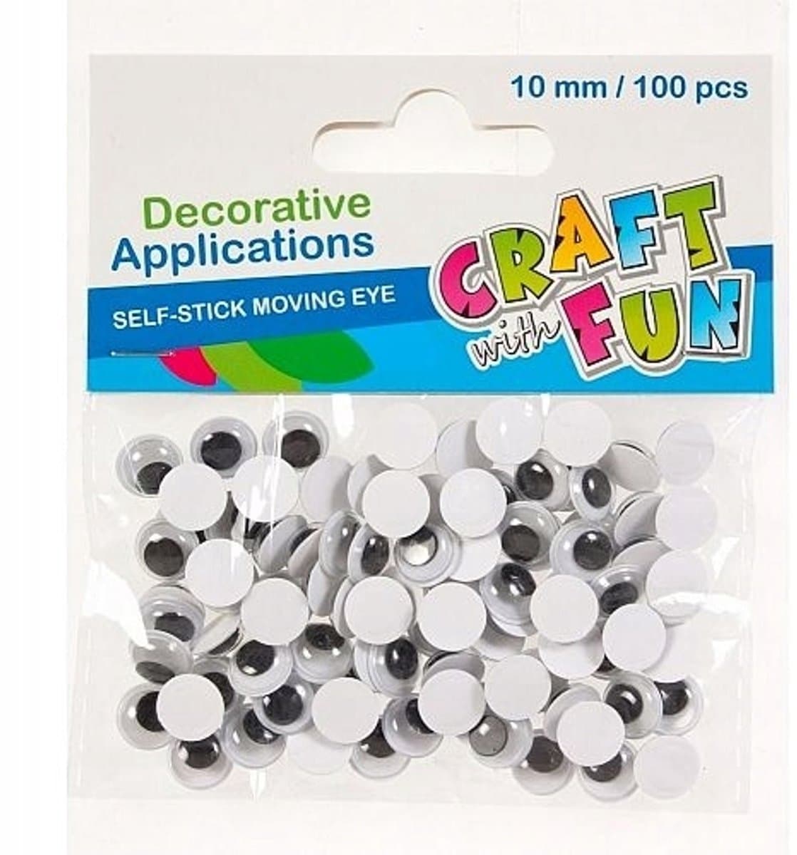 Decoratieve Ogen 10mm - 100 Stuks voor Knutselen