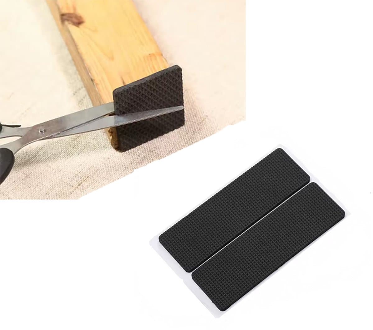 Finnacle - Meubelbeschermer - 4 stuks - Rechthoek - Vloerbeschermers - Vloerbeschermer - Anti-slip/Anti-kras Vilt - 14,5/4,5CM