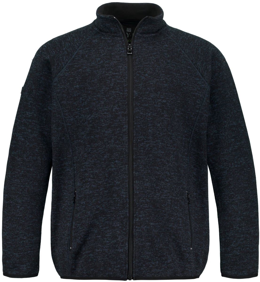 JAY-PI - Heren - Jasje van gebreid fleece - Donkermarine - Maat 7XL