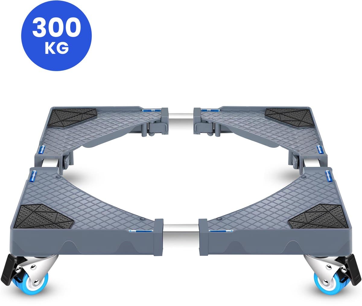 VanDijck Wasmachine Verhoger - Met Wielen - Verstelbaar 42-75 cm - Max 300 kg