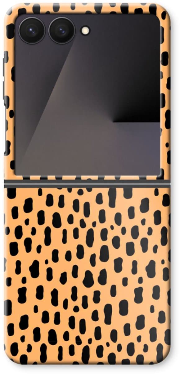 Case Company® - Hoesje geschikt voor Samsung Galaxy Z Flip7 hoesje - Panter - Tough Case - Maximale Bescherming alle Kanten en Schermrand