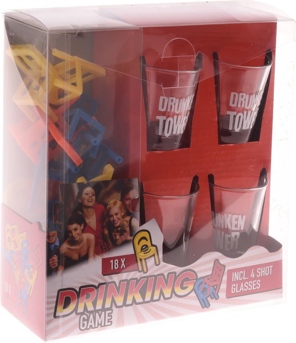 Tender toys Stoelen Stapelen - Drankspel voor volwassenen
