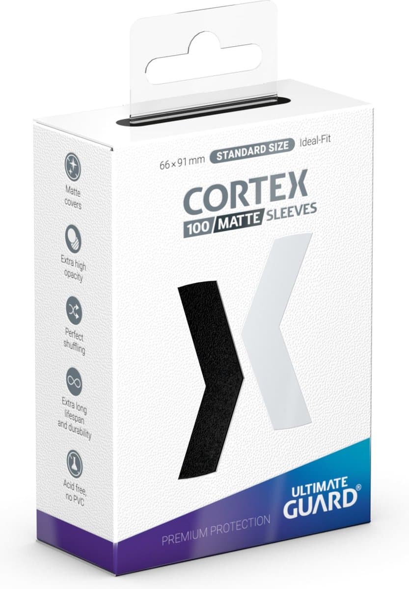 Ultimate Guard Cortex Sleeves Matte Standard Size (100) - Black