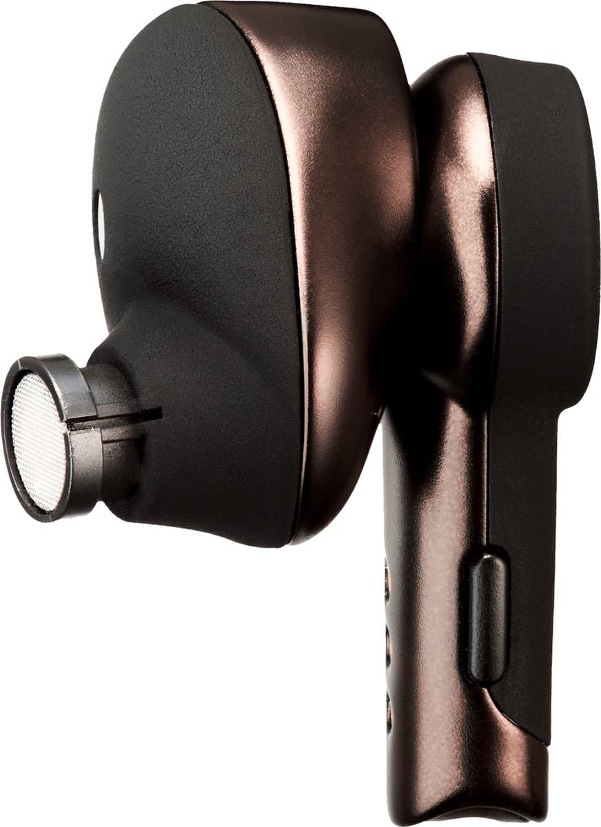Audio-Technica ATH-TWX9 hoofdtelefoon/headset Hoofdtelefoons Draadloos In-ear Muziek Bluetooth Bruin