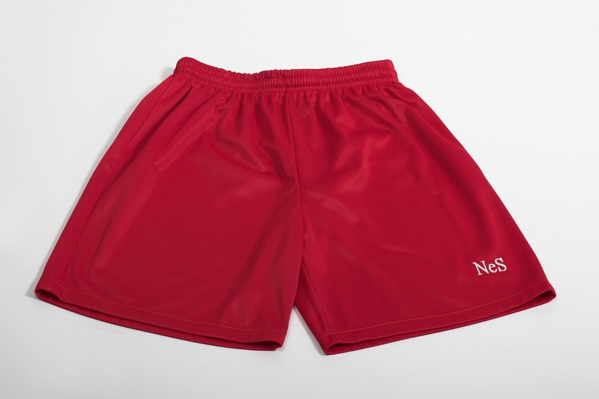 NeS Roma - Voetbalbroek - Sportbroek - Voetbalshort - Rood - Maat L