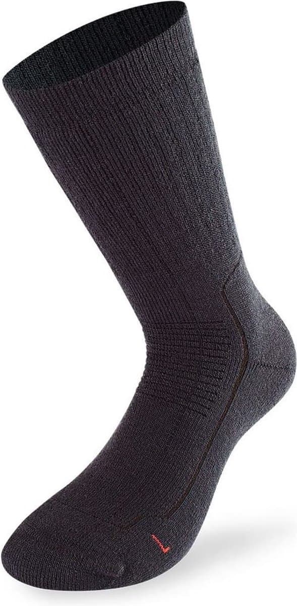 Lenz Wandelsokken Trekking 6.0 Merinowol/polyacryl Zwart Maat 42-44
