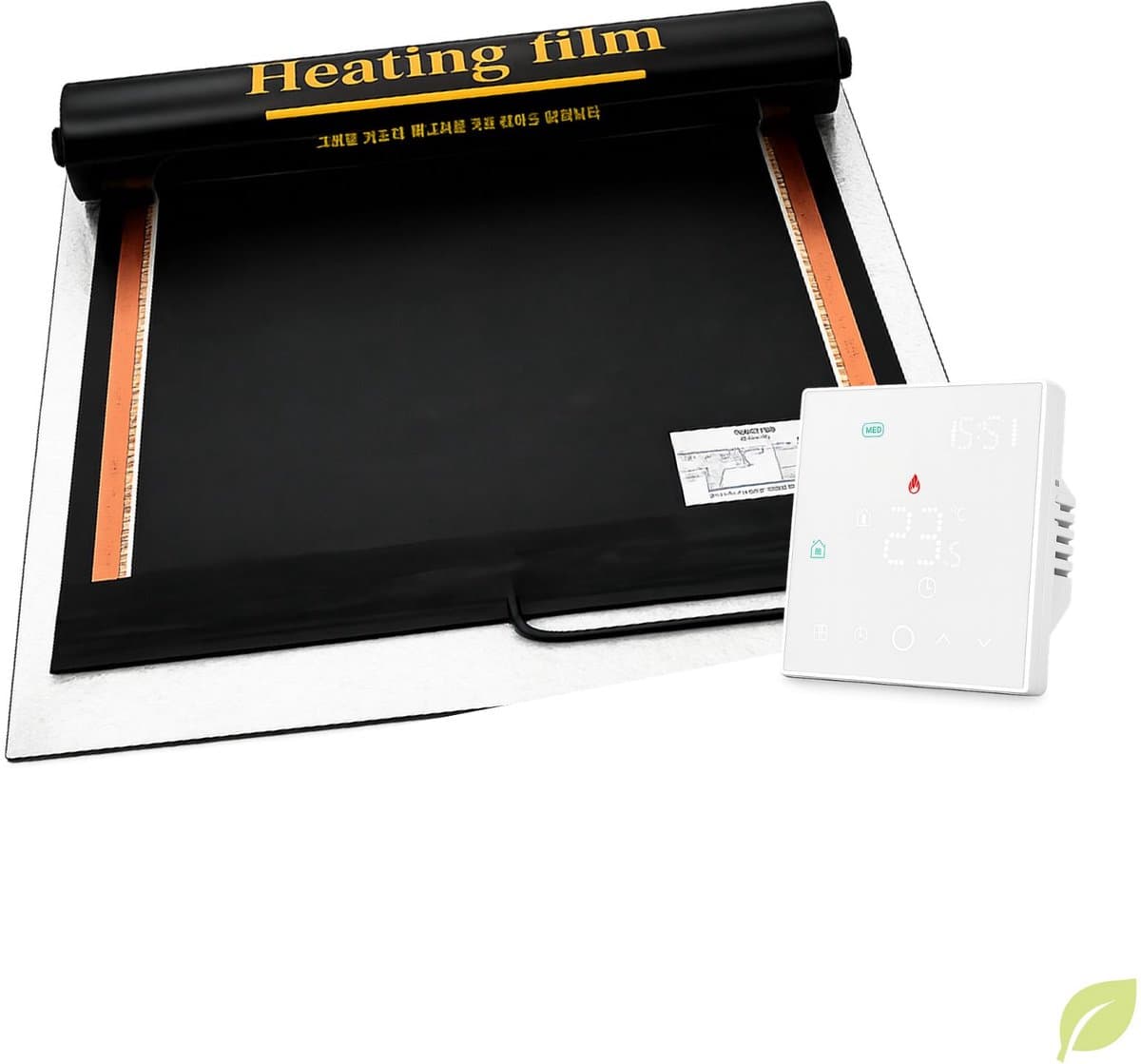 Durensa® caravan tapijtverwarming - Wifi thermostaat - met isolatie -100*130 cm - 286 Watt